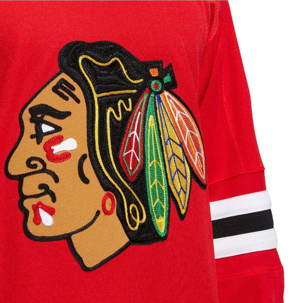 Men's Chicago Blackhawks Blank Authentic Adidas Pro Home Red Jersey Climalite - Picture 5 of 12